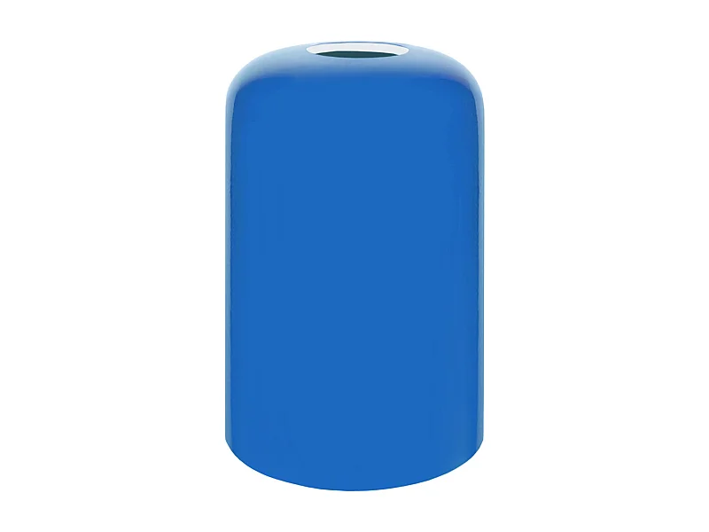 Abat-jour TOSEL ,verre,Bleu,H17xD10,3xP10,3cm