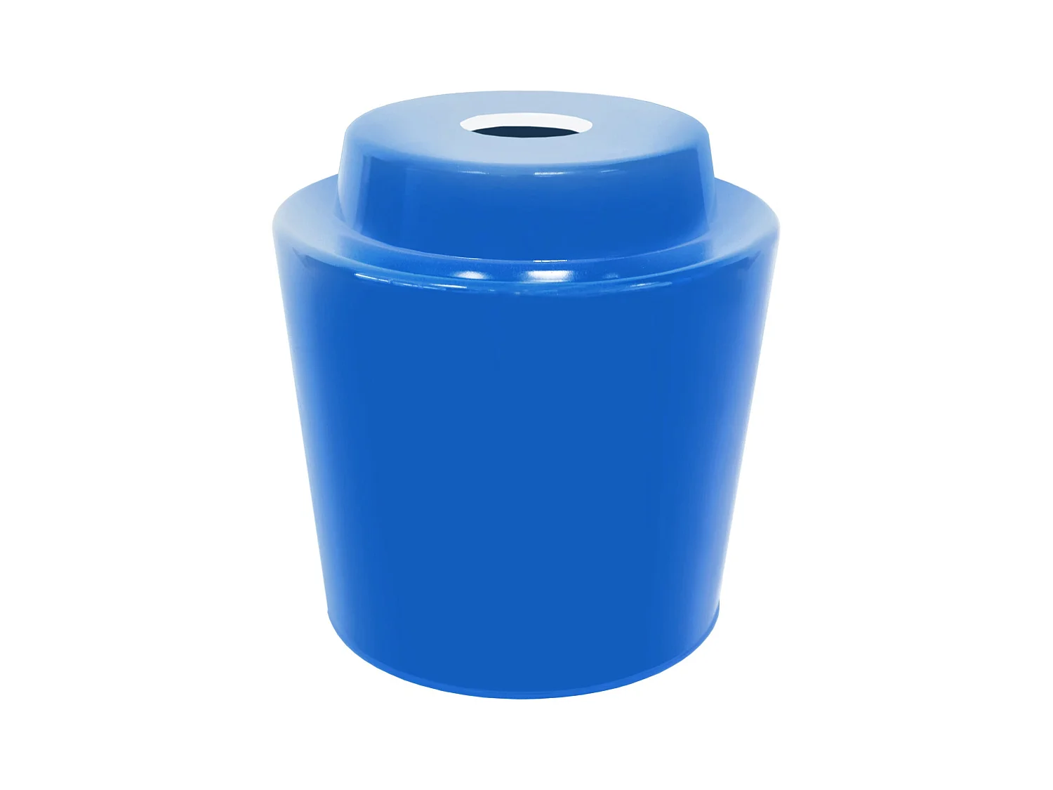 Abat-jour TOSEL ,verre,Bleu,H16xD15,7xP15,7cm