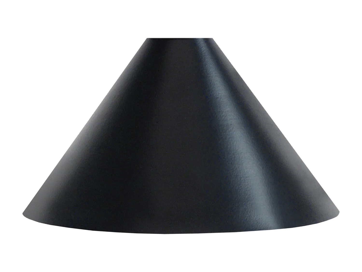 Abajur TOSEL KARRI metal cônico preto D24 x H14  cm