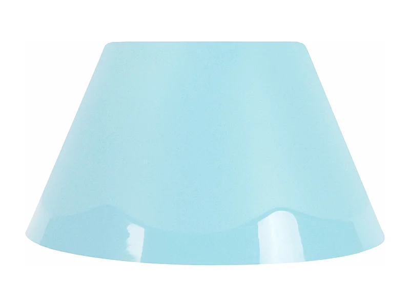 Abajur TOSEL POLYCONE plástico cônico azul D22 x H12  cm