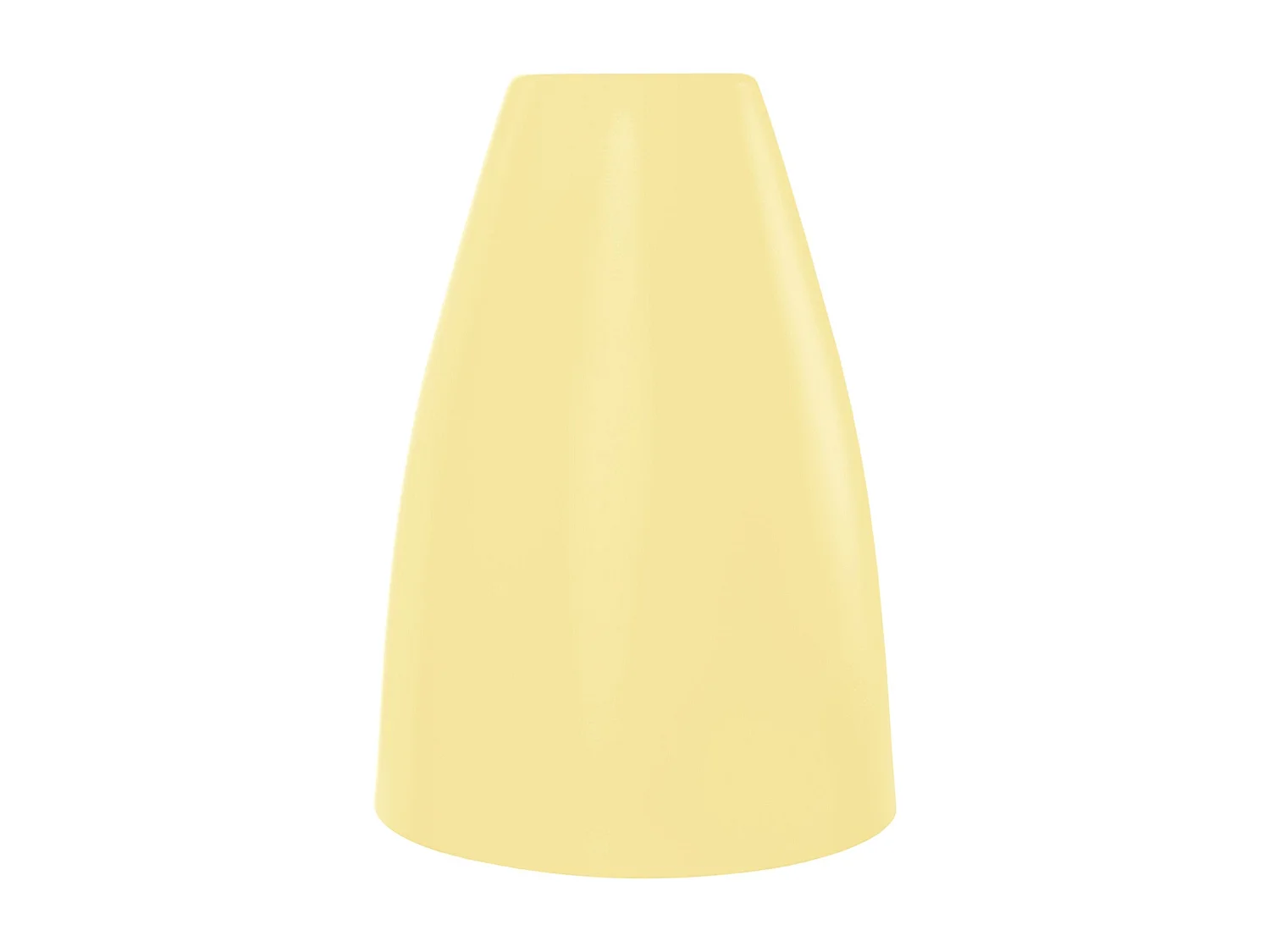 Abajur TOSEL LARSEN metal cônico amarelo D15 x H21  cm