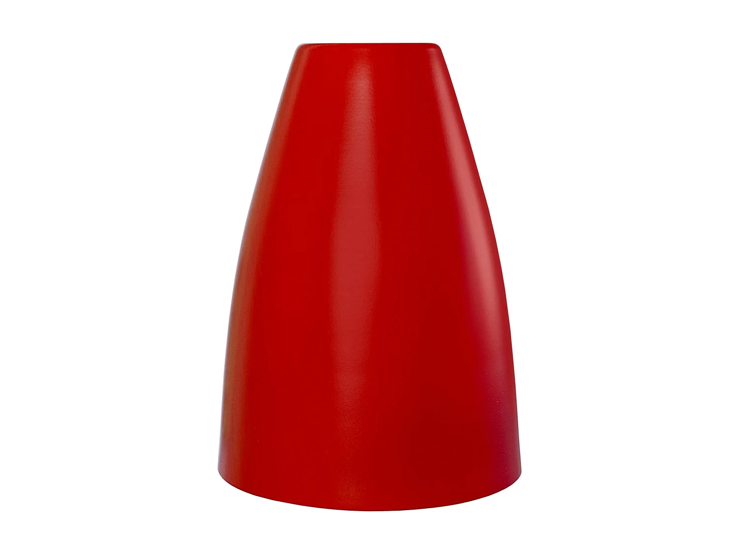 Abajur TOSEL LARSEN metal cônico vermelho D15 x H21  cm