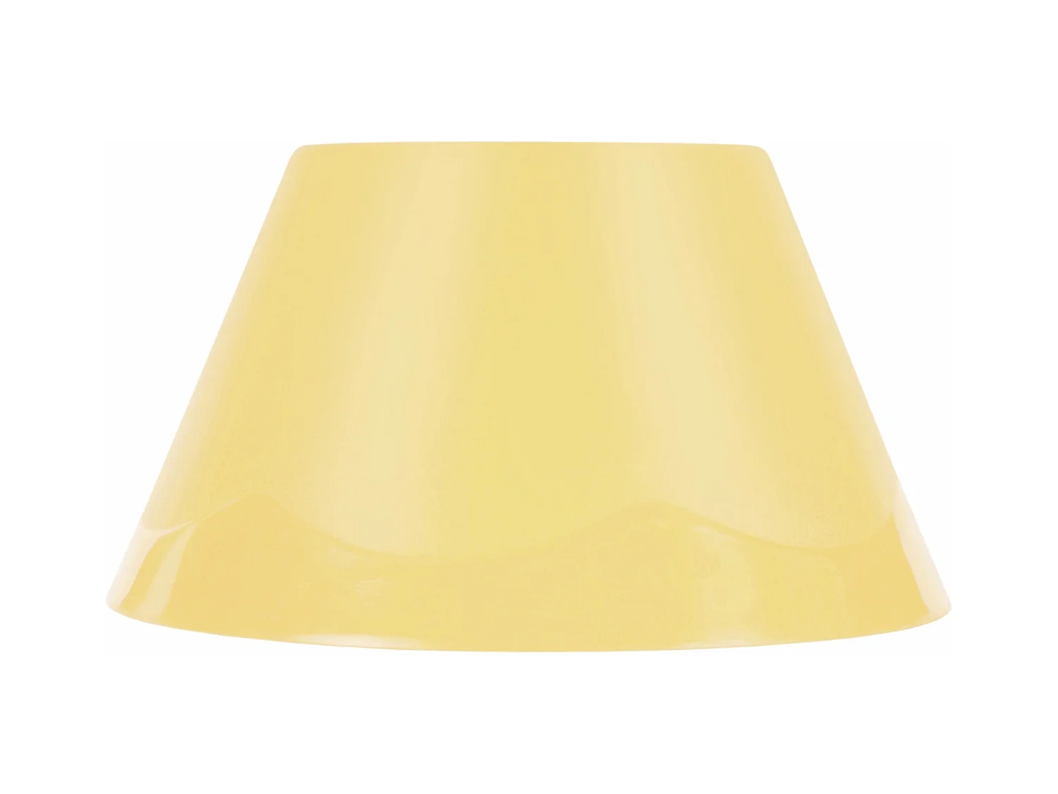Abat-jour plastique   jaune 12 cm.