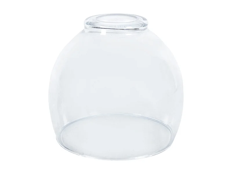 Abat-jour TOSEL ,verre,Transparent,H13xD15xP15cm