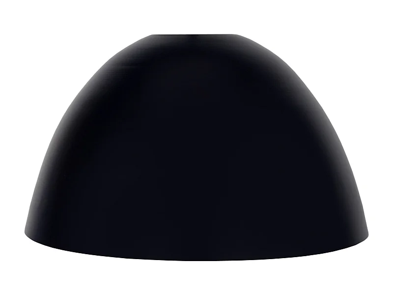 Abajur TOSEL QUOKA metal tigela preto D25 x H15,5  cm