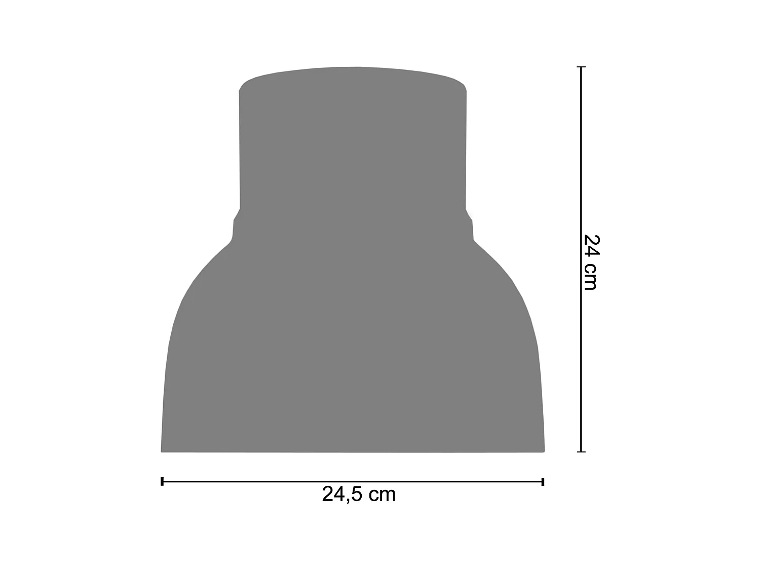 Abat-jour TOSEL ,métal,Cuivre ,H24xD24,5xP24,5cm