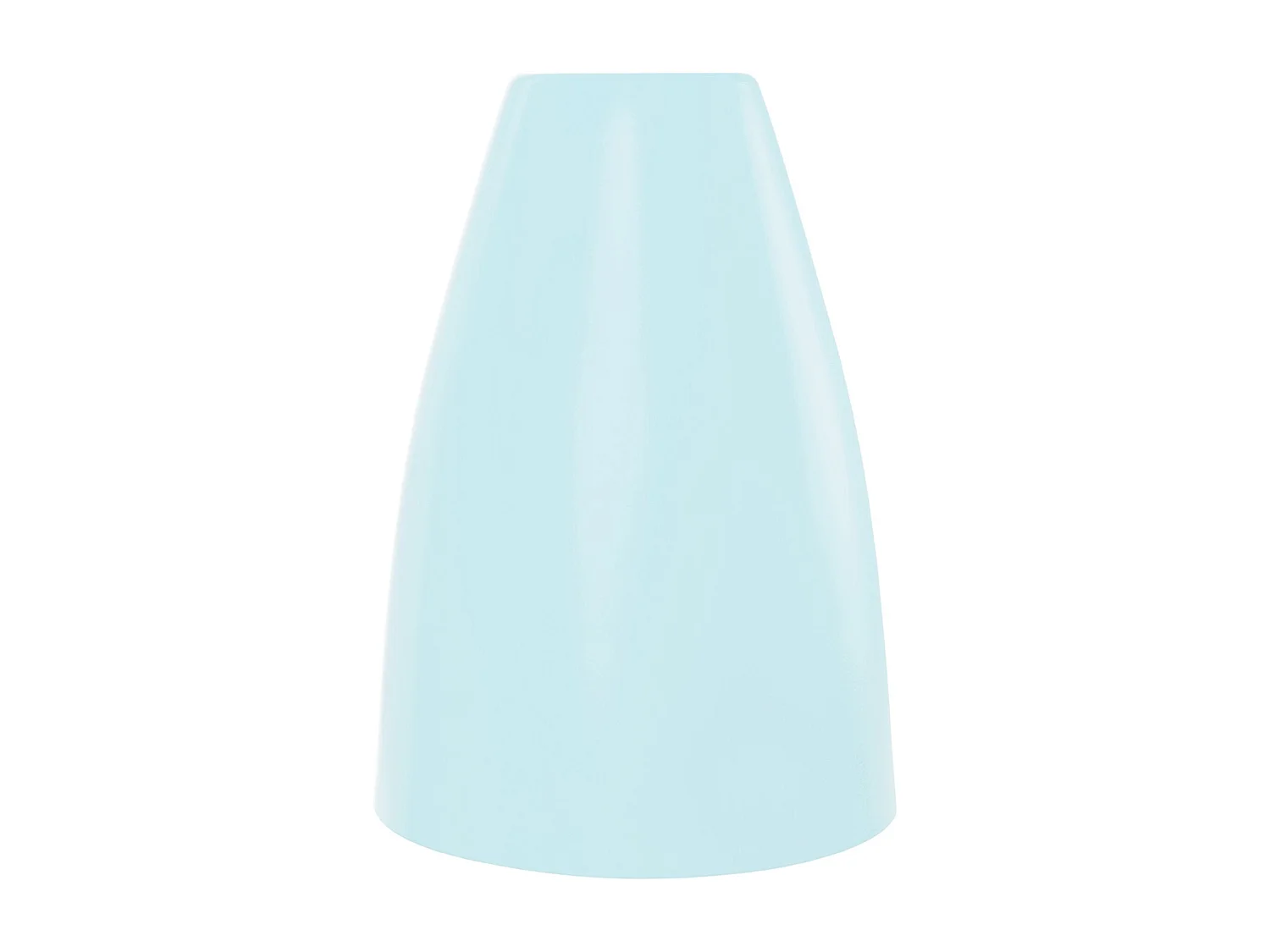 Abajur TOSEL LARSEN metal cônico azul D15 x H21  cm