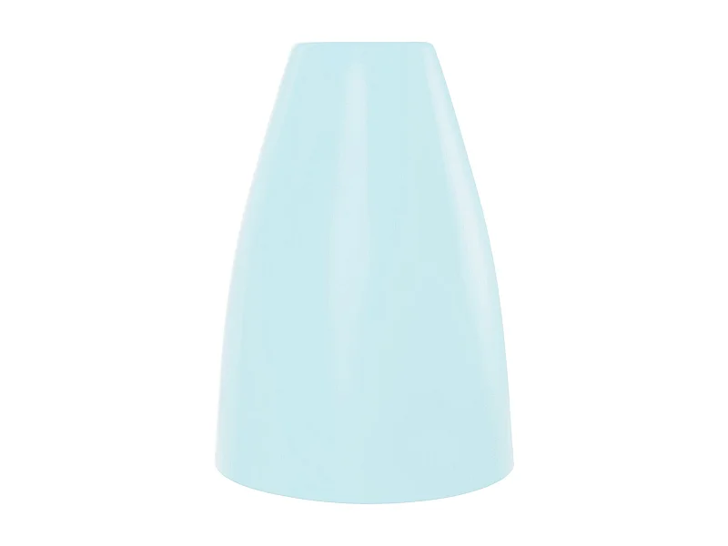 Abajur TOSEL LARSEN metal cônico azul D15 x H21  cm