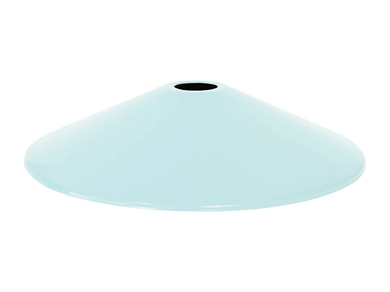 Abat-jour TOSEL ,métal,Bleu,H6,8xD31xP31cm