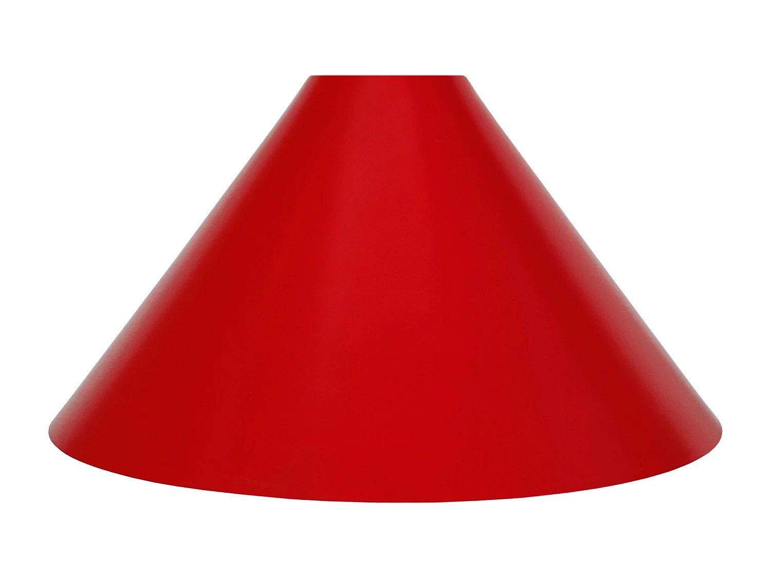 Abajur TOSEL KARRI metal cônico vermelho D24 x H14  cm