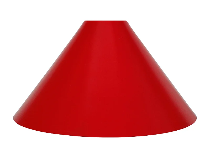 Abat-jour TOSEL ,métal,Rouge ,H14xD24xP24cm