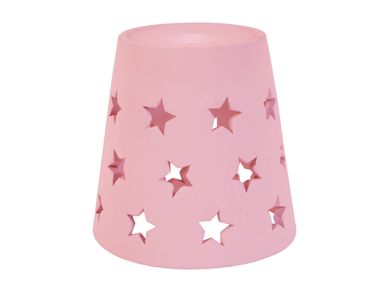 Pantalla TOSEL ,arcilla,Rosa ,A17xD18xP18cm