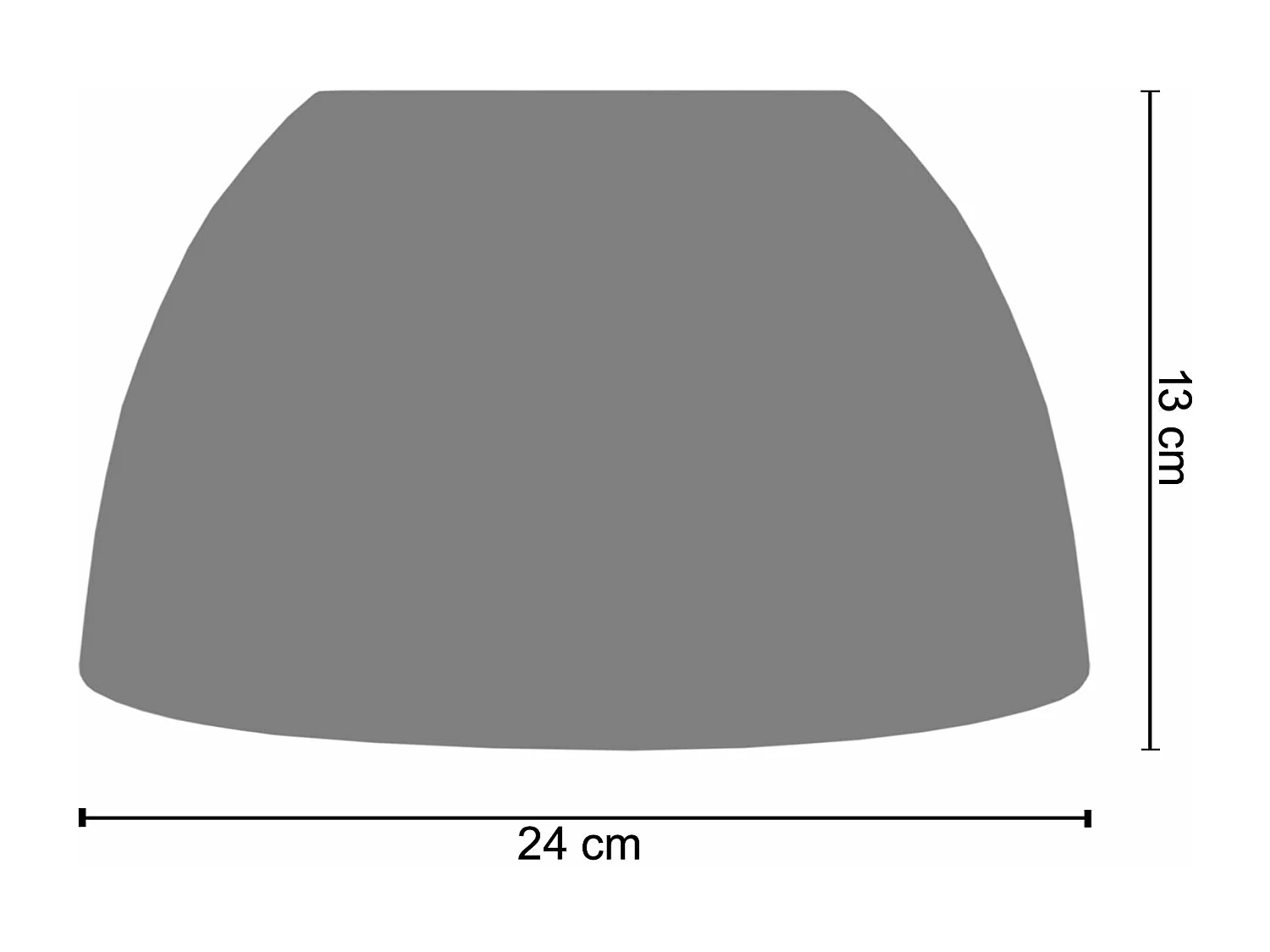 Abat-jour plastique   bleu 13 cm.