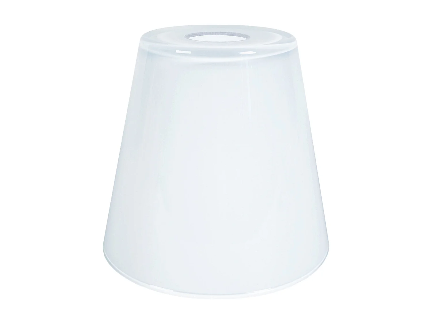 Abajur TOSEL OSMANIA vidro cônico branco D20 x H25  cm