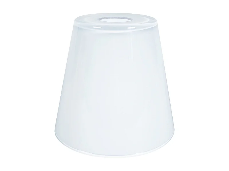 Abajur TOSEL OSMANIA vidro cônico branco D20 x H25  cm