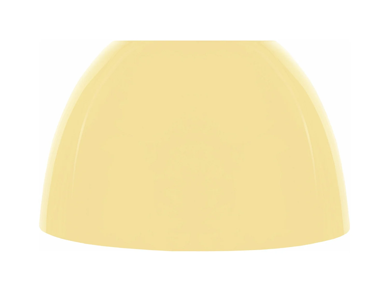 Abat-jour plastique  jaune 13 cm.