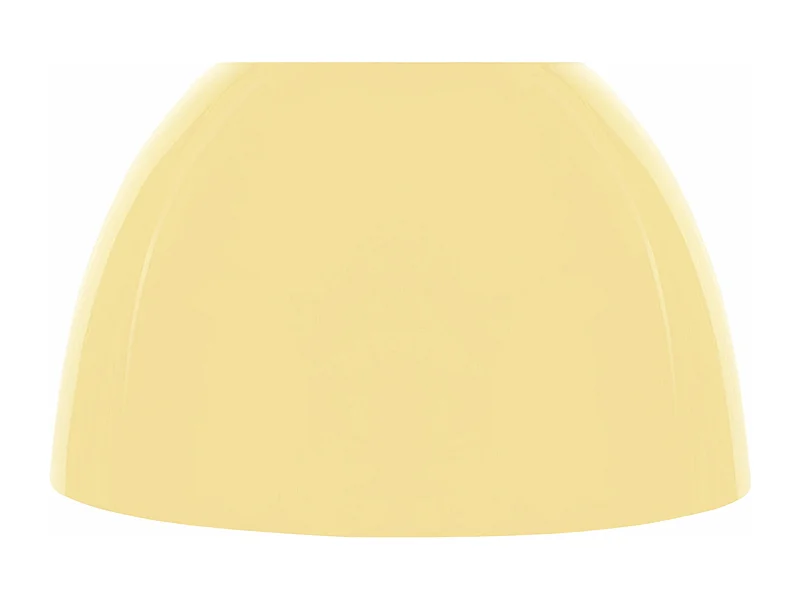 Abajur TOSEL PLEXI plástico cúpula amarelo D24 x H13  cm