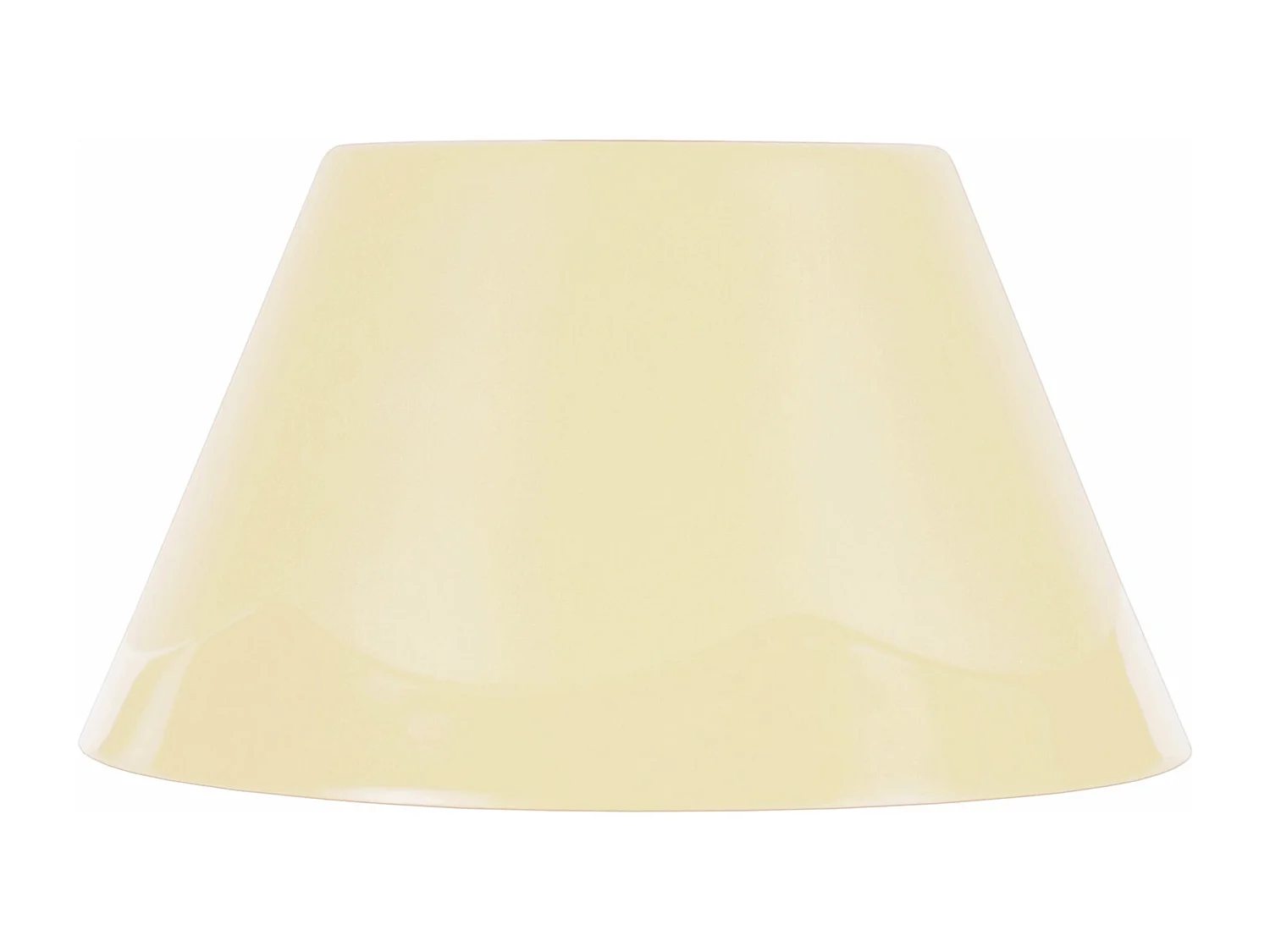 Abajur TOSEL POLYCONE plástico cônico bege D22 x H12  cm