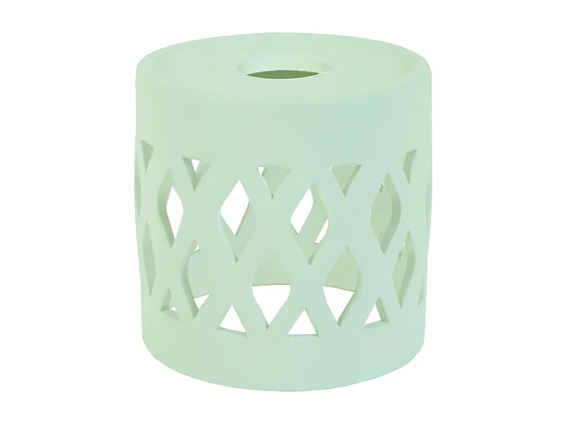 Pantalla TOSEL ,arcilla,Verde,A14xD14,5xP14,5cm