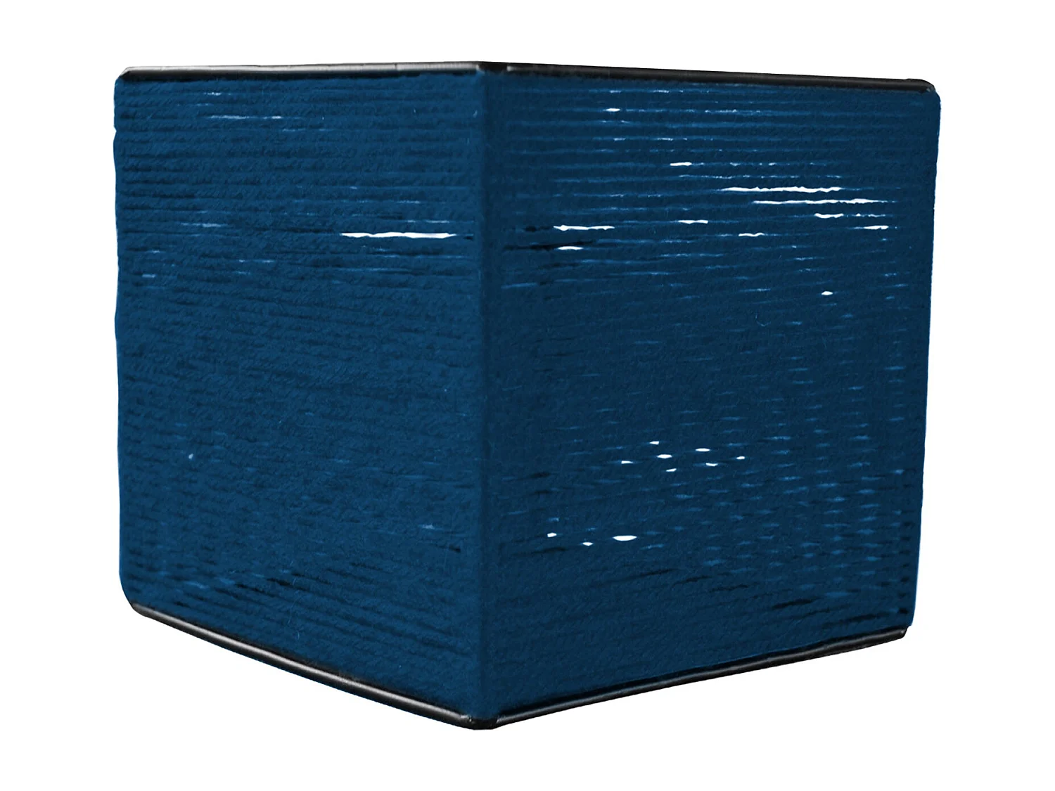 Pantalla TOSEL ,metal, fibra,Azul ,A20xD20xP20cm