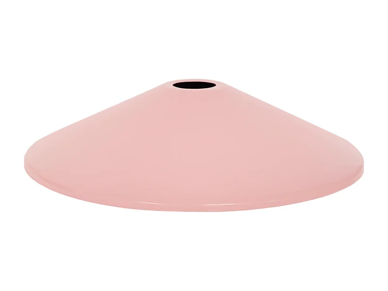 Abat-jour TOSEL ,métal,Rose ,H6,8xD31xP31cm