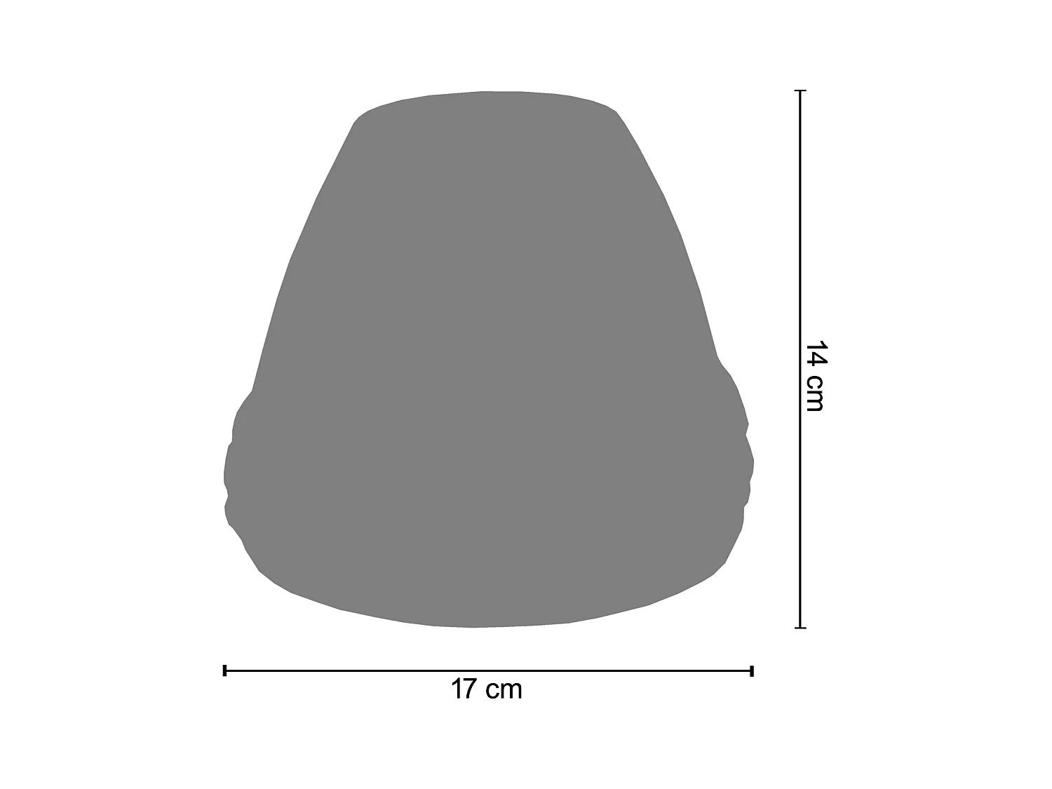 Pantalla TOSEL ,arcilla,Azul ,A14xD17xP17cm