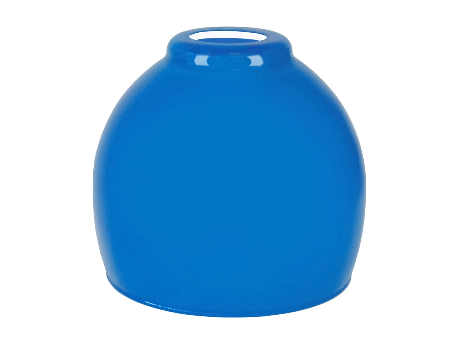 Abajur TOSEL CYPRESS vidro abaulado azul D15 x H13  cm