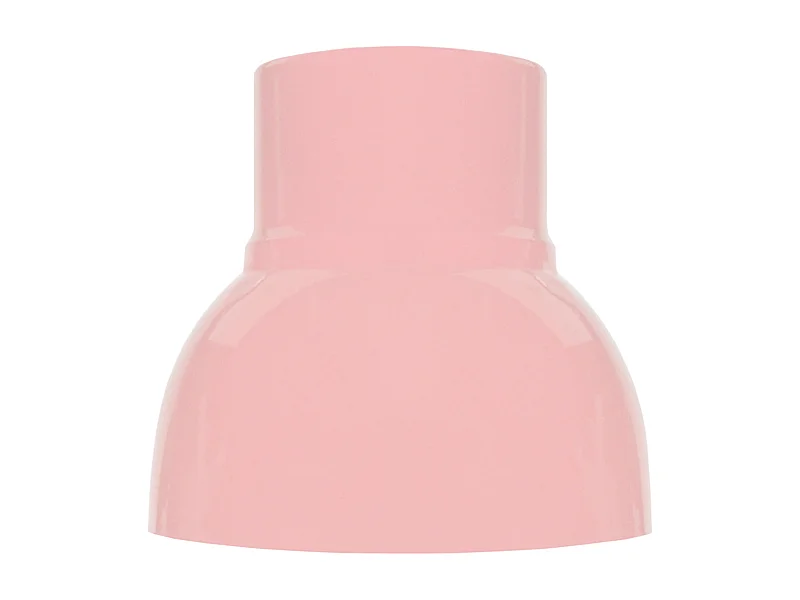 Abajur TOSEL CLOCHE metal cúpula rosa D24,5 x H24  cm