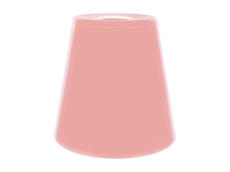 Abajur TOSEL OSMANIA vidro cônico rosa D20 x H25  cm