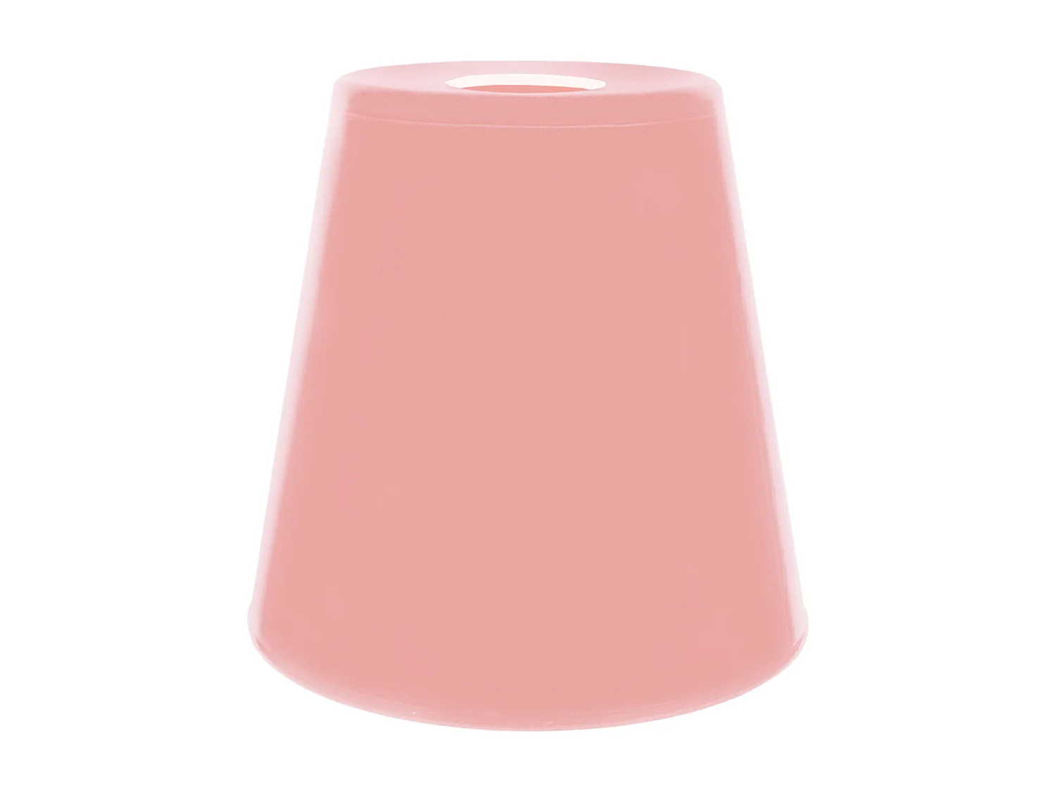 Abajur TOSEL OSMANIA vidro cônico rosa D20 x H25  cm