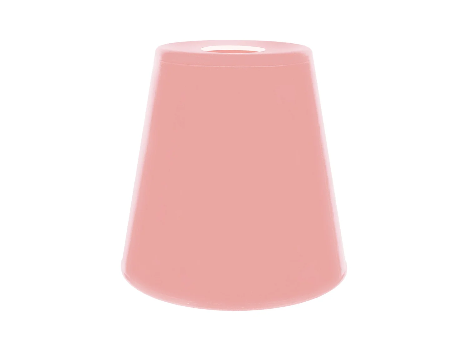 Abat-jour TOSEL ,verre,Rose ,H25xD20xP20cm
