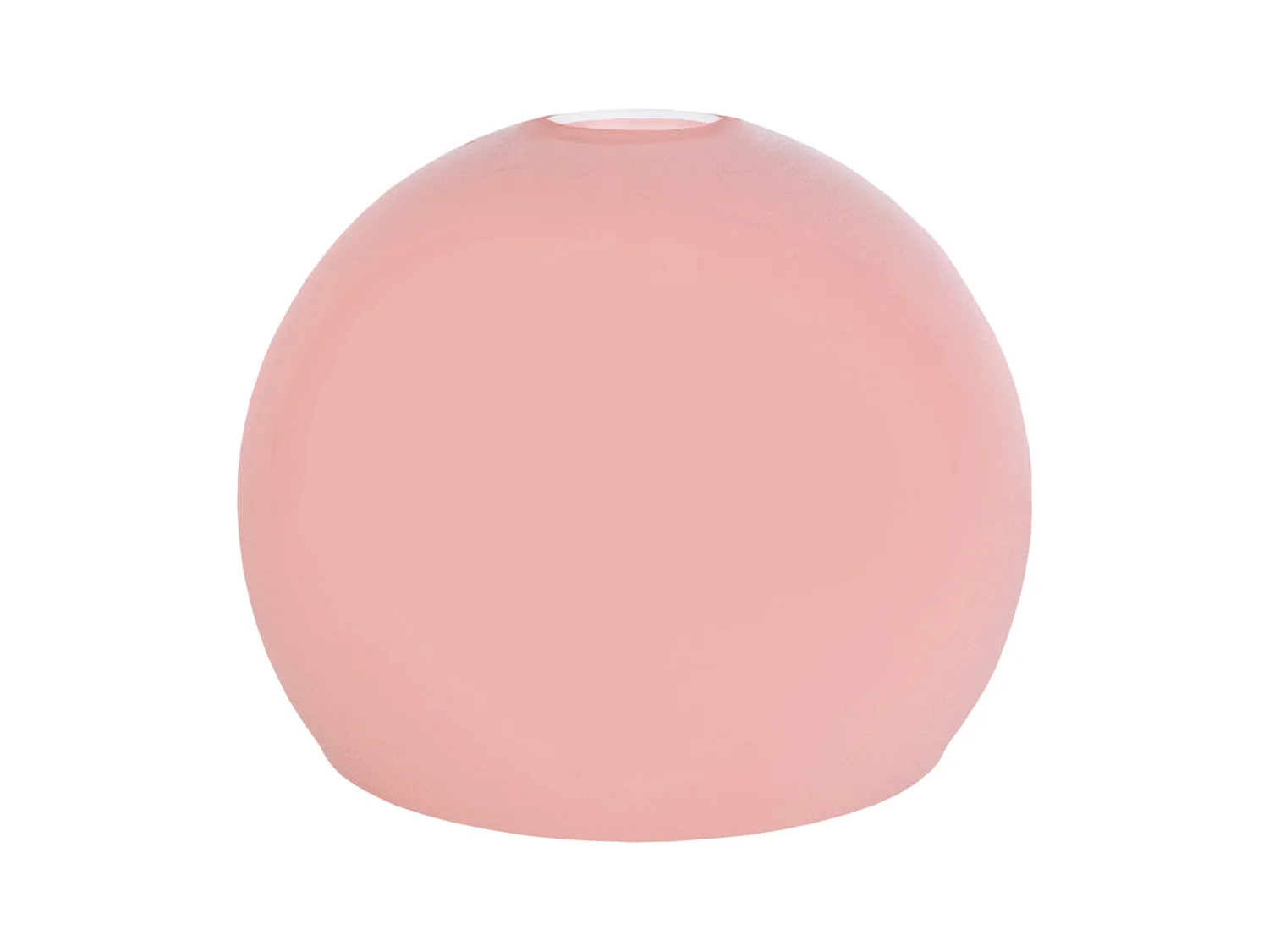 Abat-jour TOSEL ,verre,Rose ,H17xD20xP20cm