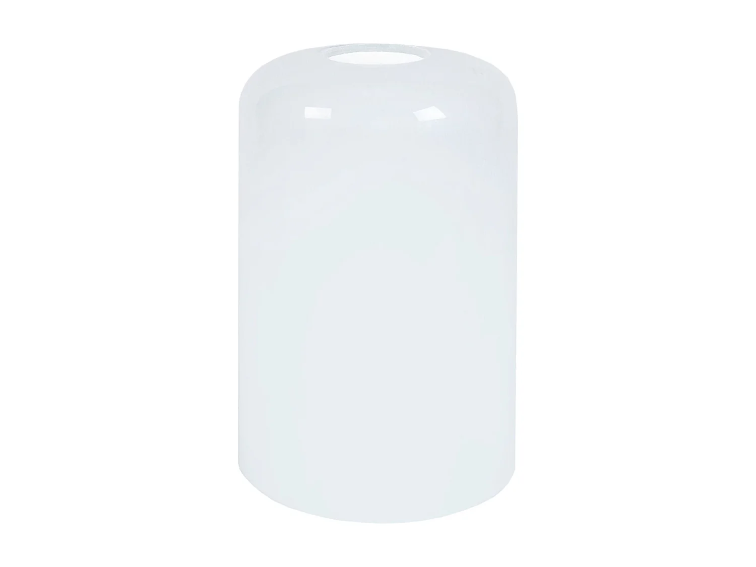 Abajur TOSEL GINKGO vidro cilindro branco D10.3 x H17  cm