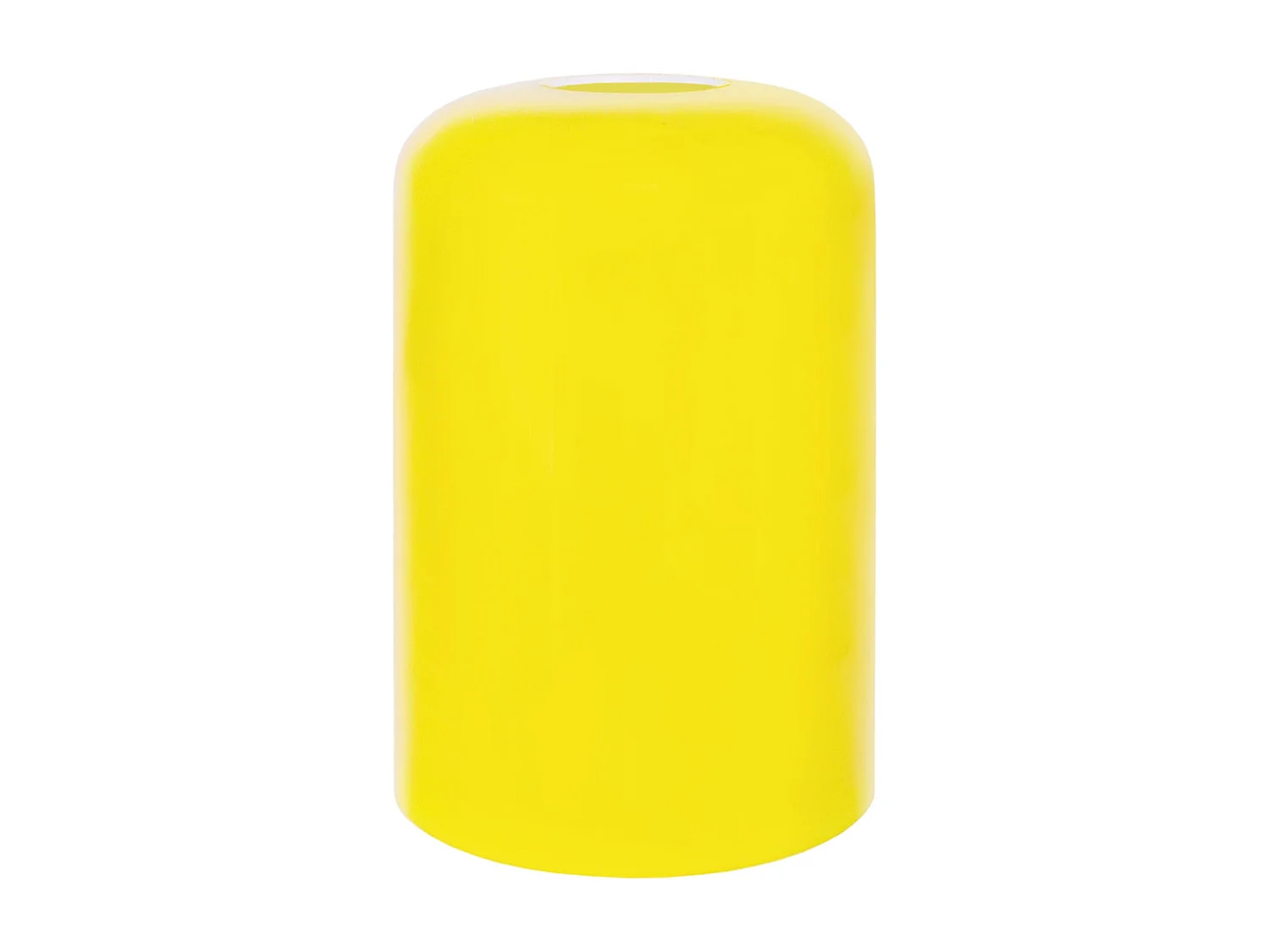 Abajur TOSEL GINKGO vidro cilindro amarelo D10.3 x H17  cm