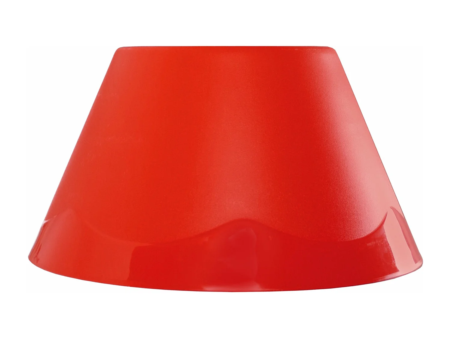 Abat-jour plastique  rouge 12 cm.