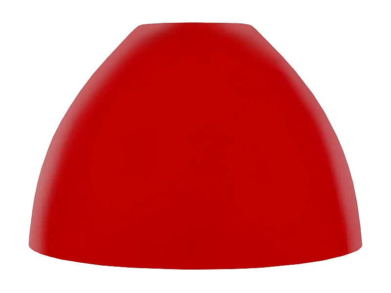 Abajur TOSEL CELICA metal cúpula vermelho D21 x H14,5  cm