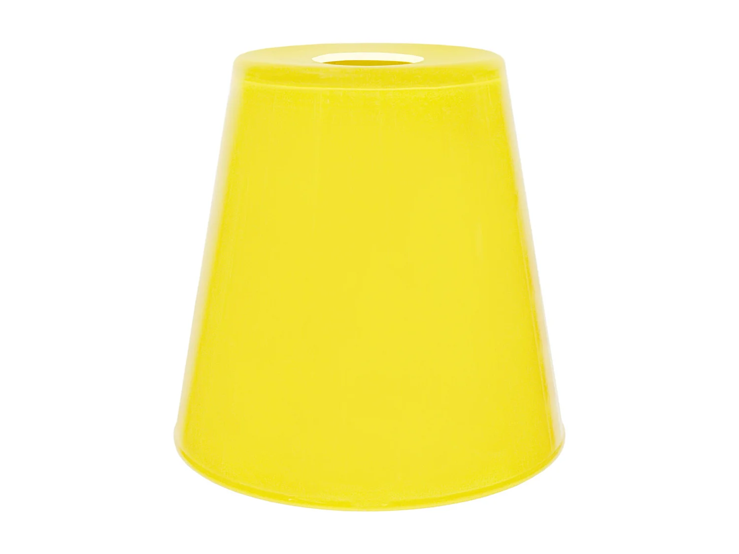 Abajur TOSEL OSMANIA vidro cônico amarelo D20 x H25  cm