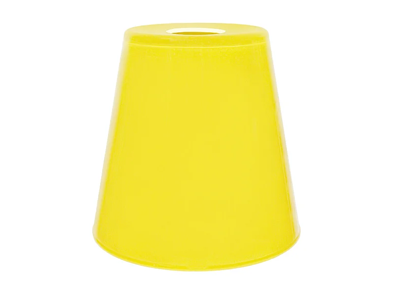 Abajur TOSEL OSMANIA vidro cônico amarelo D20 x H25  cm