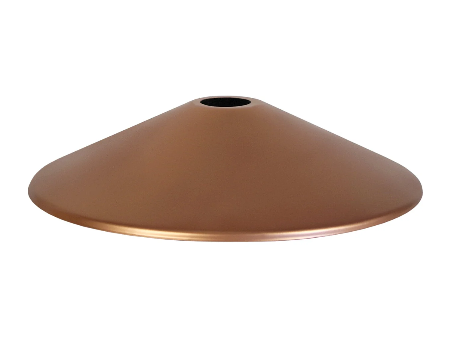 Abajur TOSEL MINGO metal cônico cobre D31 x H6.8  cm