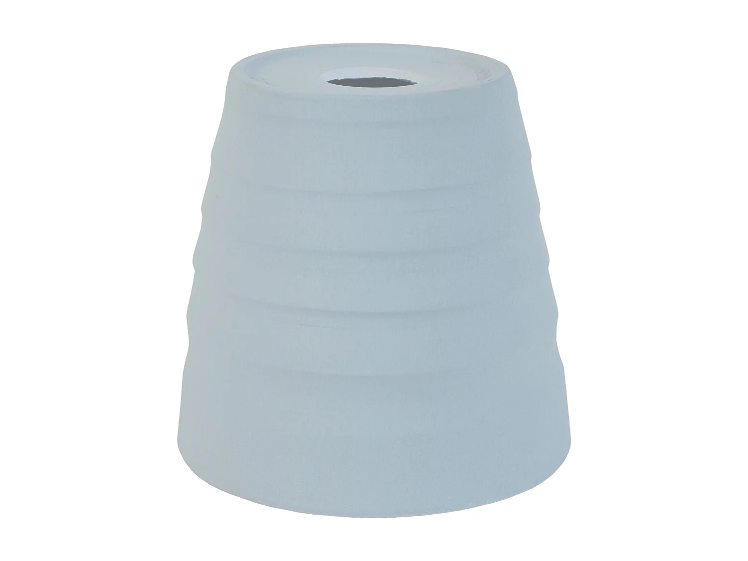 Abajur TOSEL  ONDULADA cerâmica cônico azul D16 x H16  cm