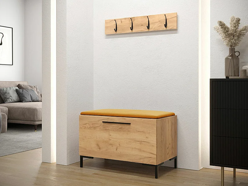 Conjunto pasillo Hartford F108, 84x44cm, Craft roble, Aglomerado laminado|Tapiz