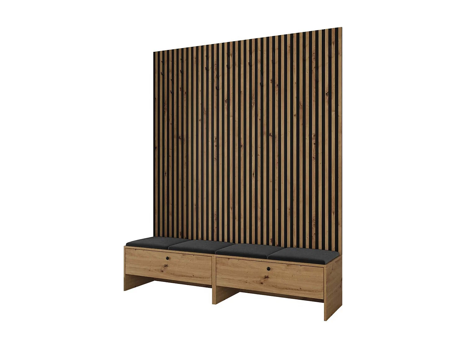 Conjunto pasillo Hartford 485, 206x170x44cm, Tapiz|Aglomerado laminado, Colocada