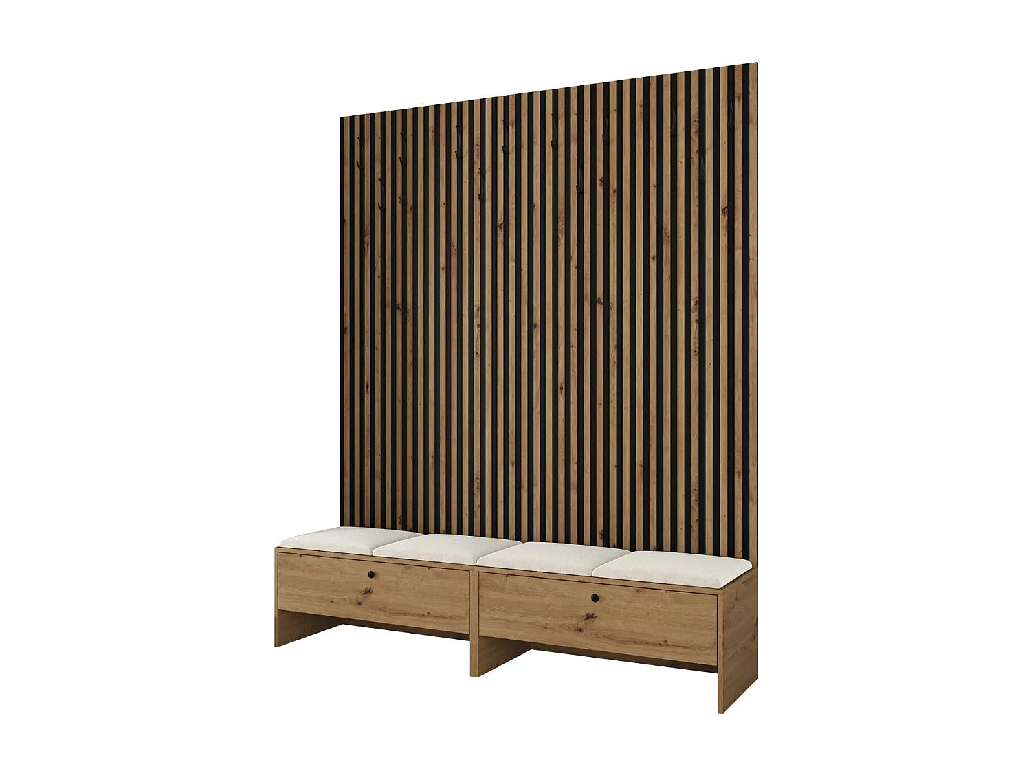 Conjunto pasillo Hartford 485, 206x170x44cm, Tapiz|Aglomerado laminado, Colocada