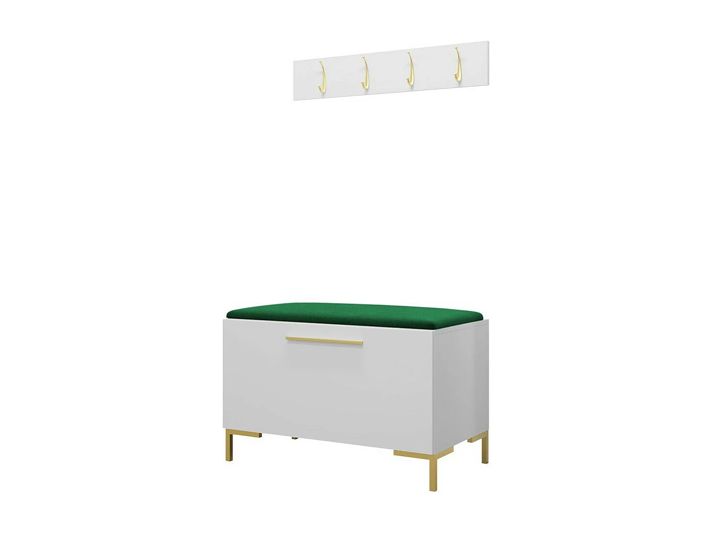 Conjunto para corredor Tivsoa 108, Tecido, Montado nas parede