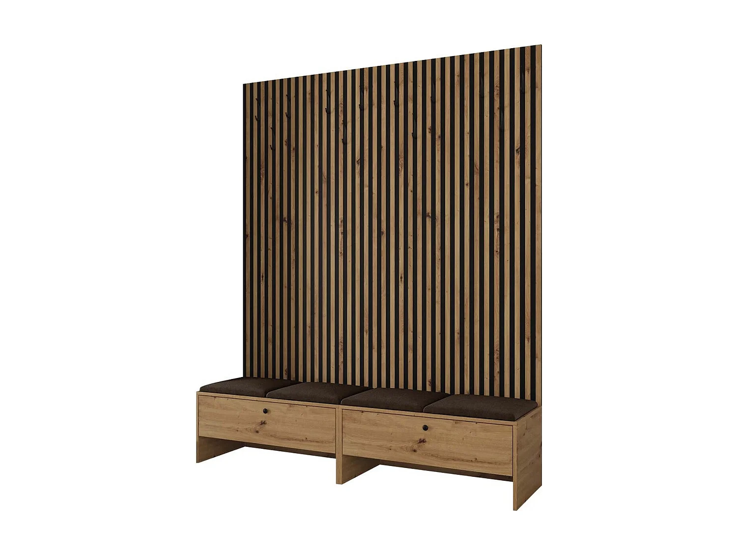 Conjunto pasillo Hartford 485, 206x170x44cm, Tapiz|Aglomerado laminado, Colocada