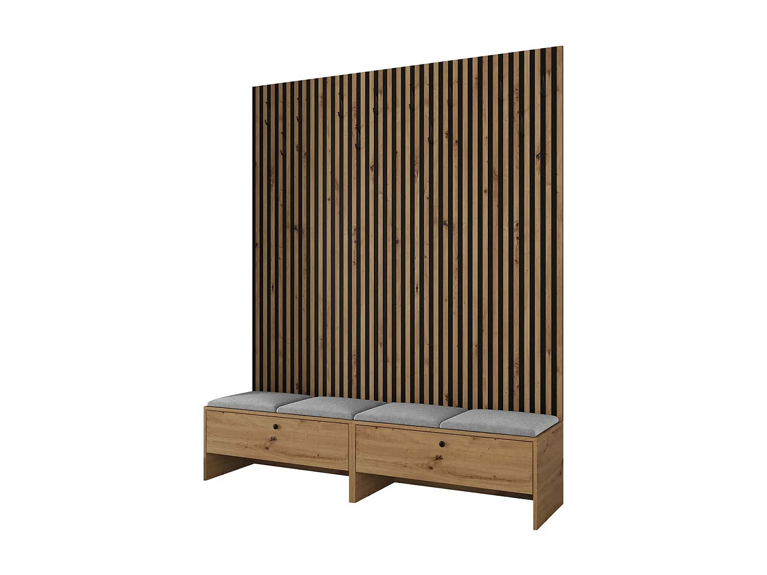 Conjunto pasillo Hartford 485, 206x170x44cm, Tapiz|Aglomerado laminado, Colocada