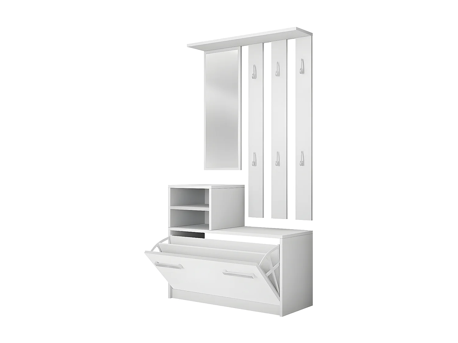 Conjunto para corredor Mandeville 100, Espelho, Montado nas parede