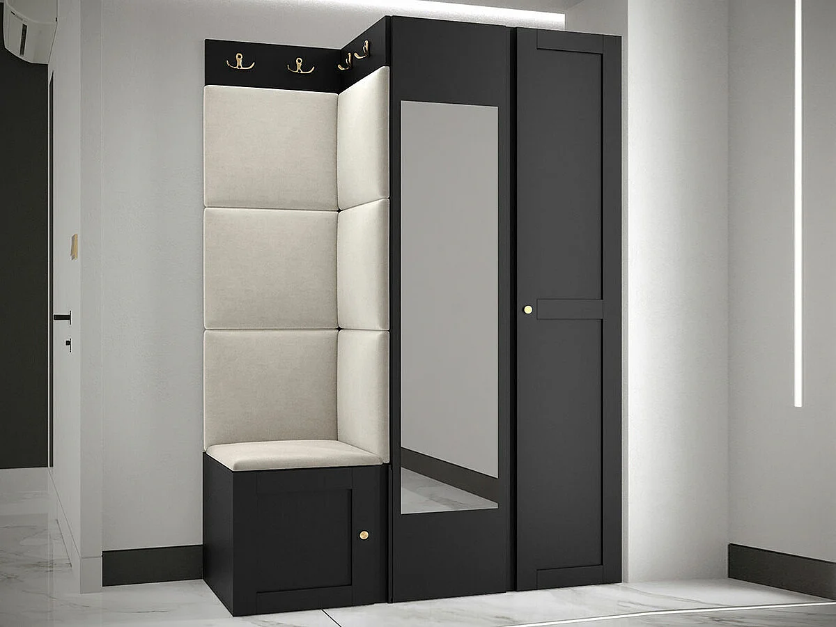 Conjunto para corredor Hartford 380, Espelho, Colocado, 19x12x5cm