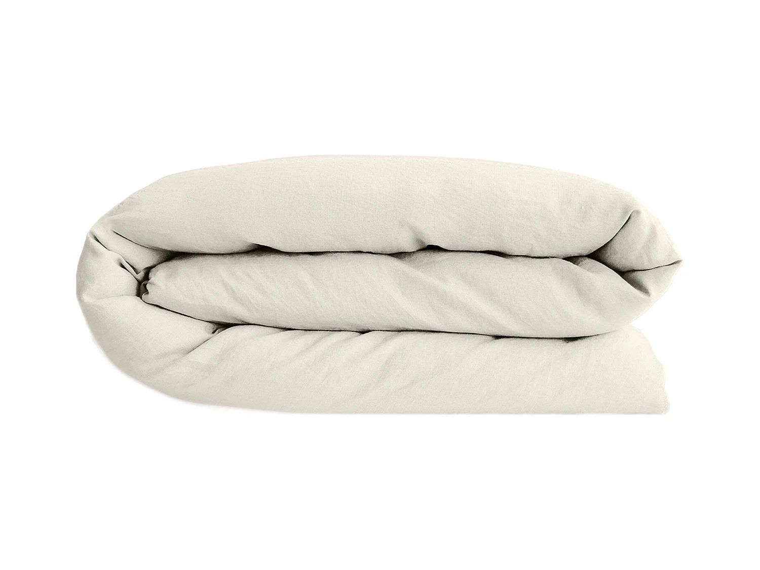 Housse de couette lin et coton 240x220 cm collection OPERA beige ivoire