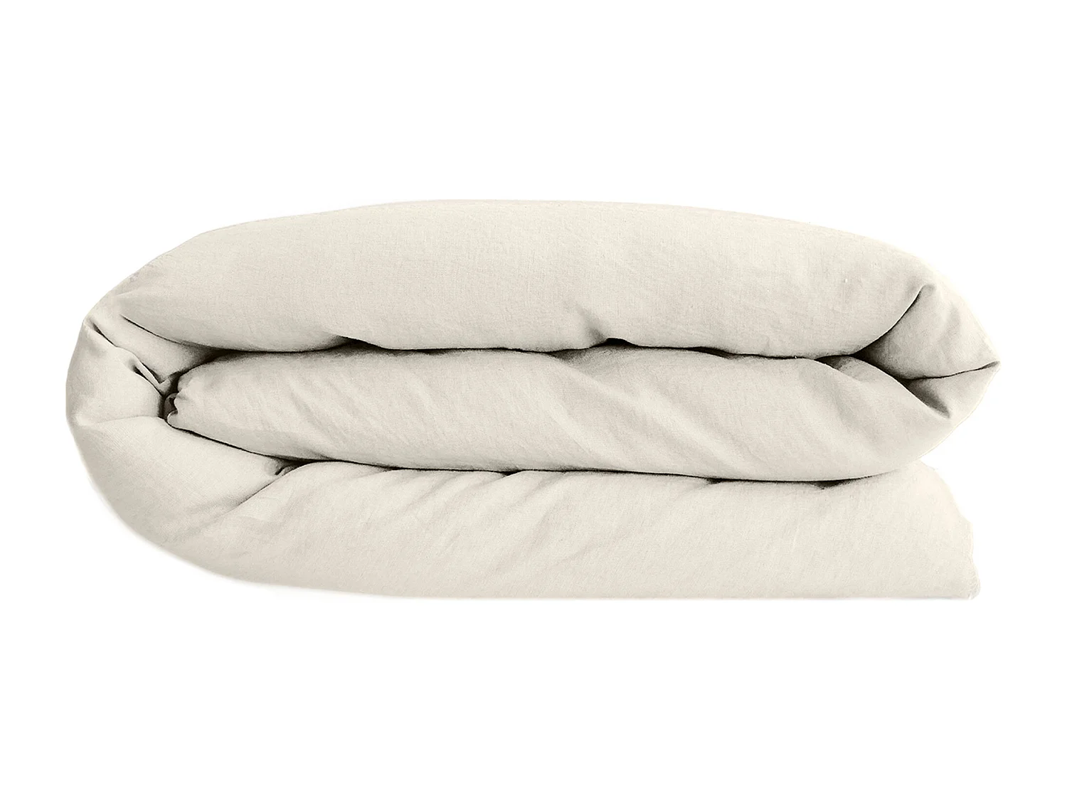 Housse de couette lin et coton 240x220 cm collection OPERA beige ivoire